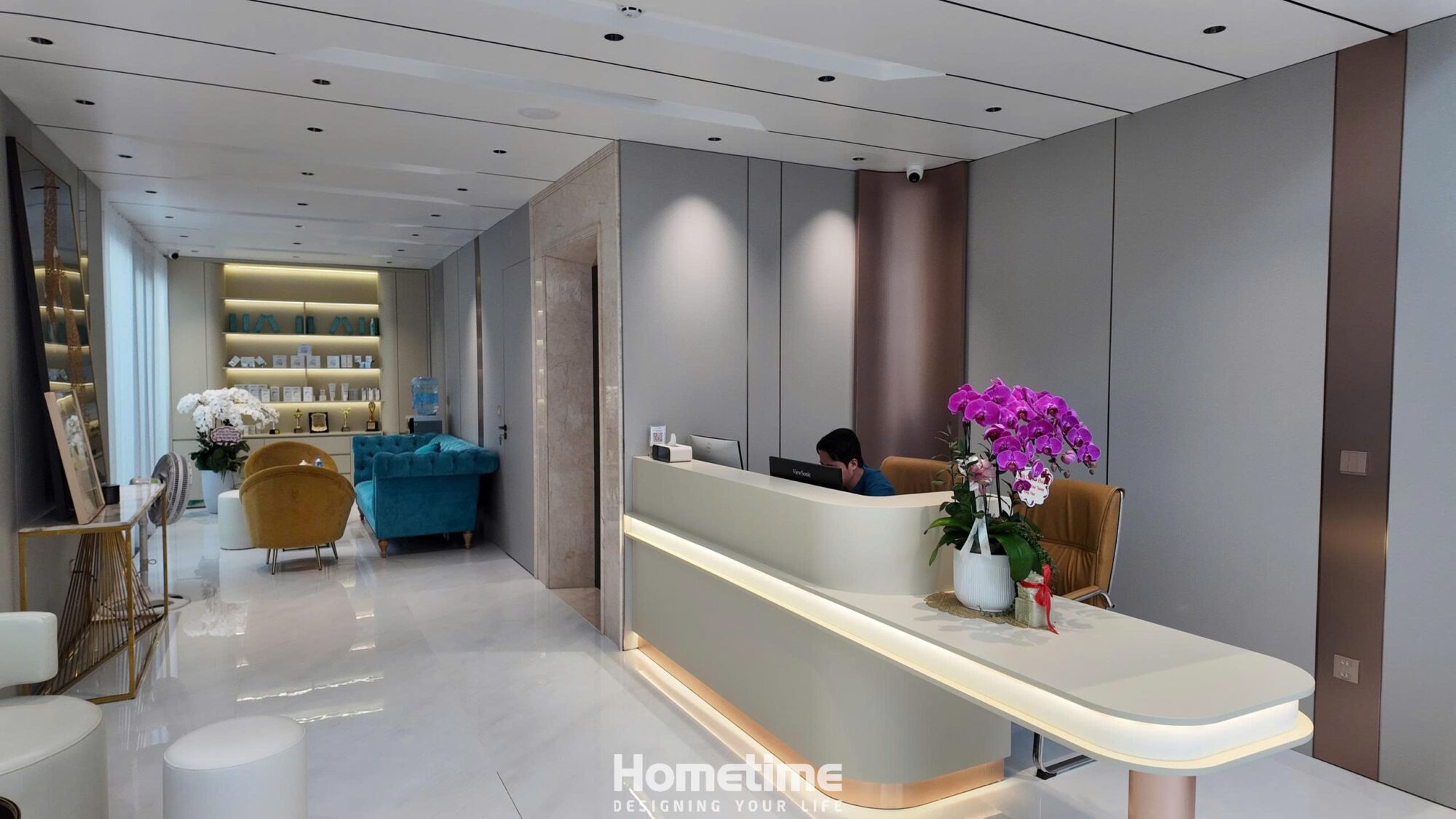 Hoàn thiện nội thất tầng 1 Spa Hoa Vy- Nét đẹp của sự tinh tế