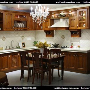 Tủ bếp gỗ tại Hải Phòng, tủ bế gỗ sang trọng Hải Phòng
