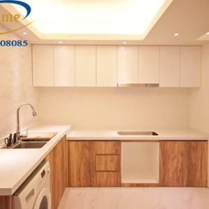 Thi công tủ bếp laminate Hải Phòng, mẫu tủ bếp nhựa đẹp