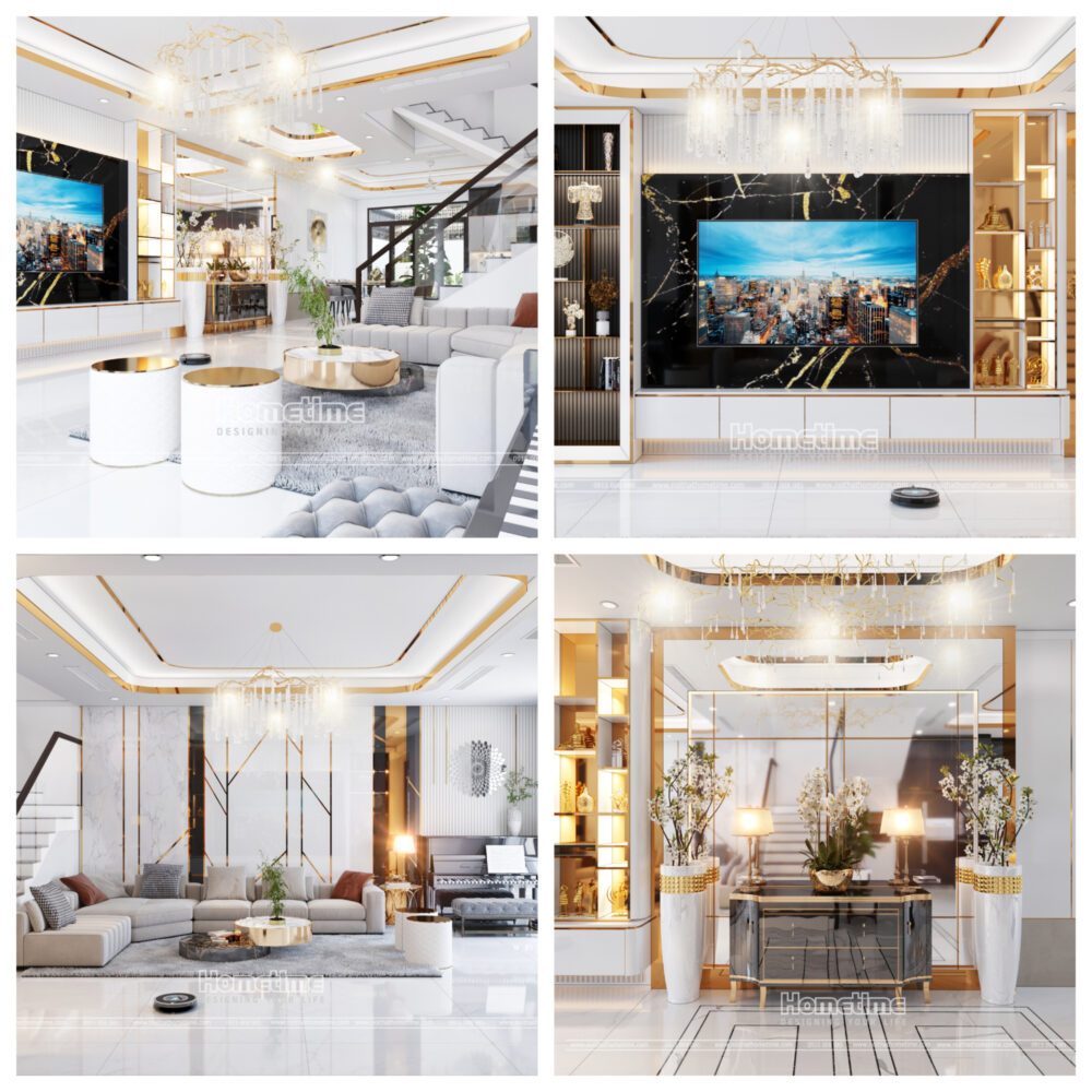 Thiết kế phòng khách Vinhome Marina