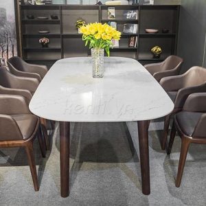Bàn ăn Mad 6 ghế L1800 mặt đá thạch anh siêu bền