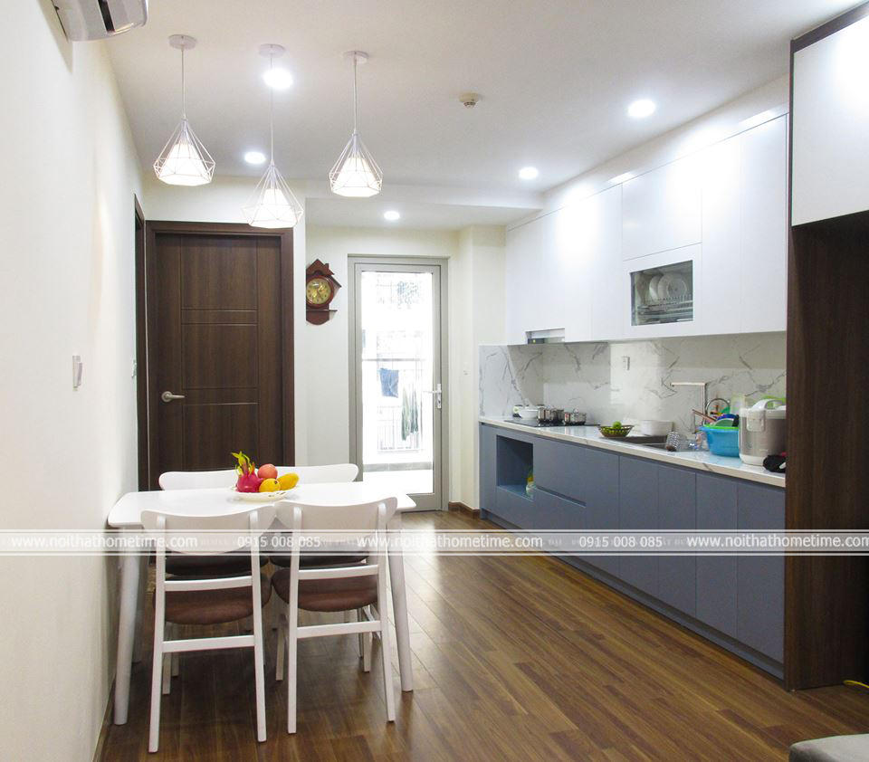 Căn bếp và phòng ăn chung cư cao cấp