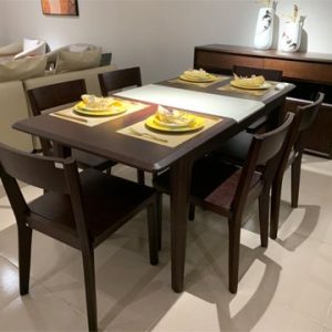 Bộ bàn ăn đa năng gỗ Hồ Đào tự nhiên cao cấp CT1805, Nội Thất Phòng Ăn