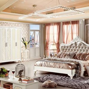 Bộ phòng ngủ phong cách tân cổ điển hoàng gia Pháp 63662BG