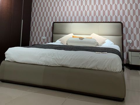 Giường bọc da nhập khẩu tại Hải Phòng, giường ngủ đẹp GNK1809