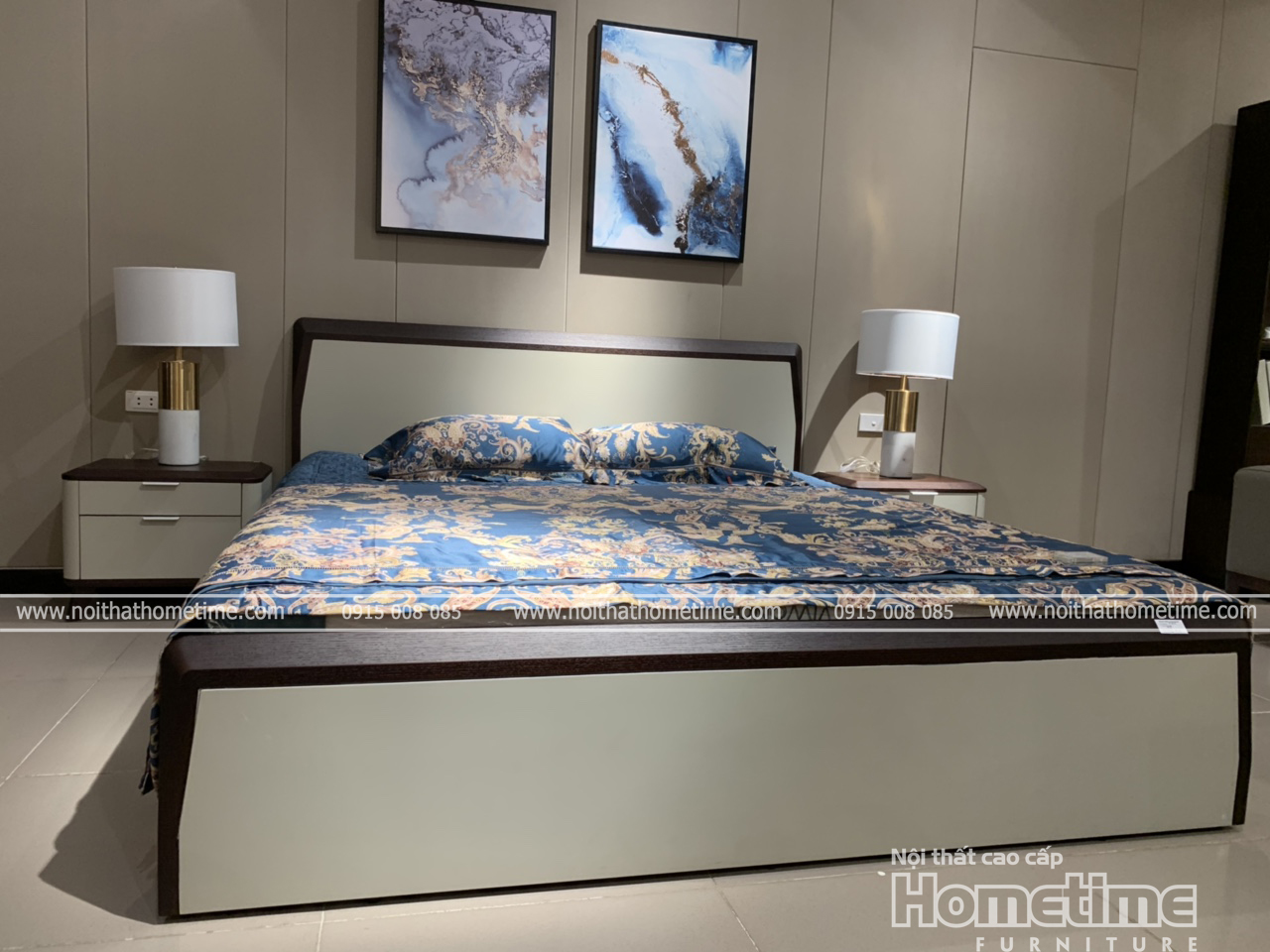 Giường ngủ nhập khẩu cao cấp Hải Phòng GNK1807A