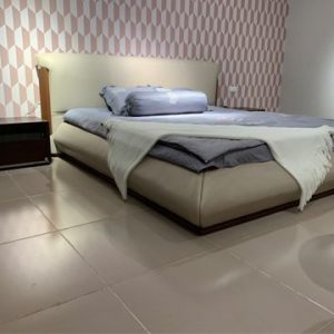 Giường bọc da nhập khẩu tại Hải Phòng, giường hiện đại GNK1908