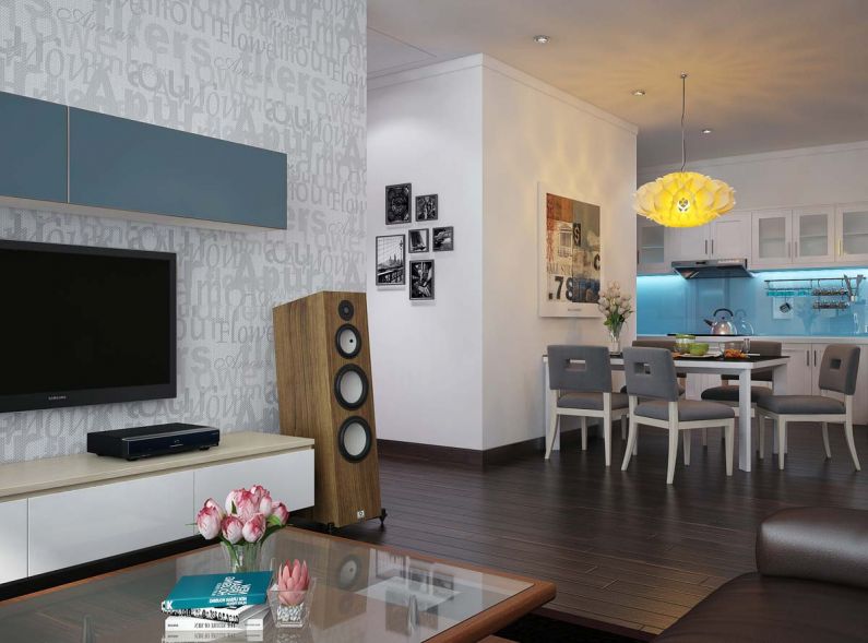 Hình ảnh nội thất phòng khách bếp đẹp tại hải phòng