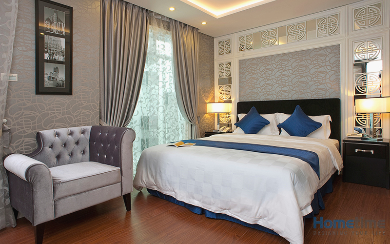 Phòng ngủ khách sạn 3 sao với 1 giường đơn sang trọng
