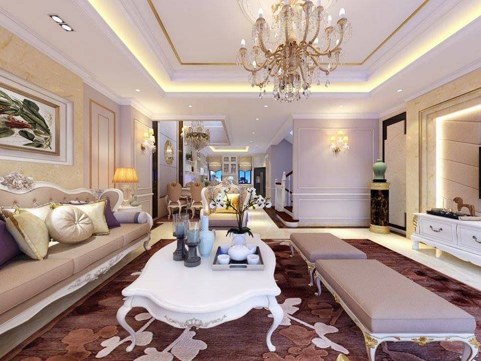 Chiếc đèn chùm phù hợp cho căn hộ mang phong cách Tân cổ Điển