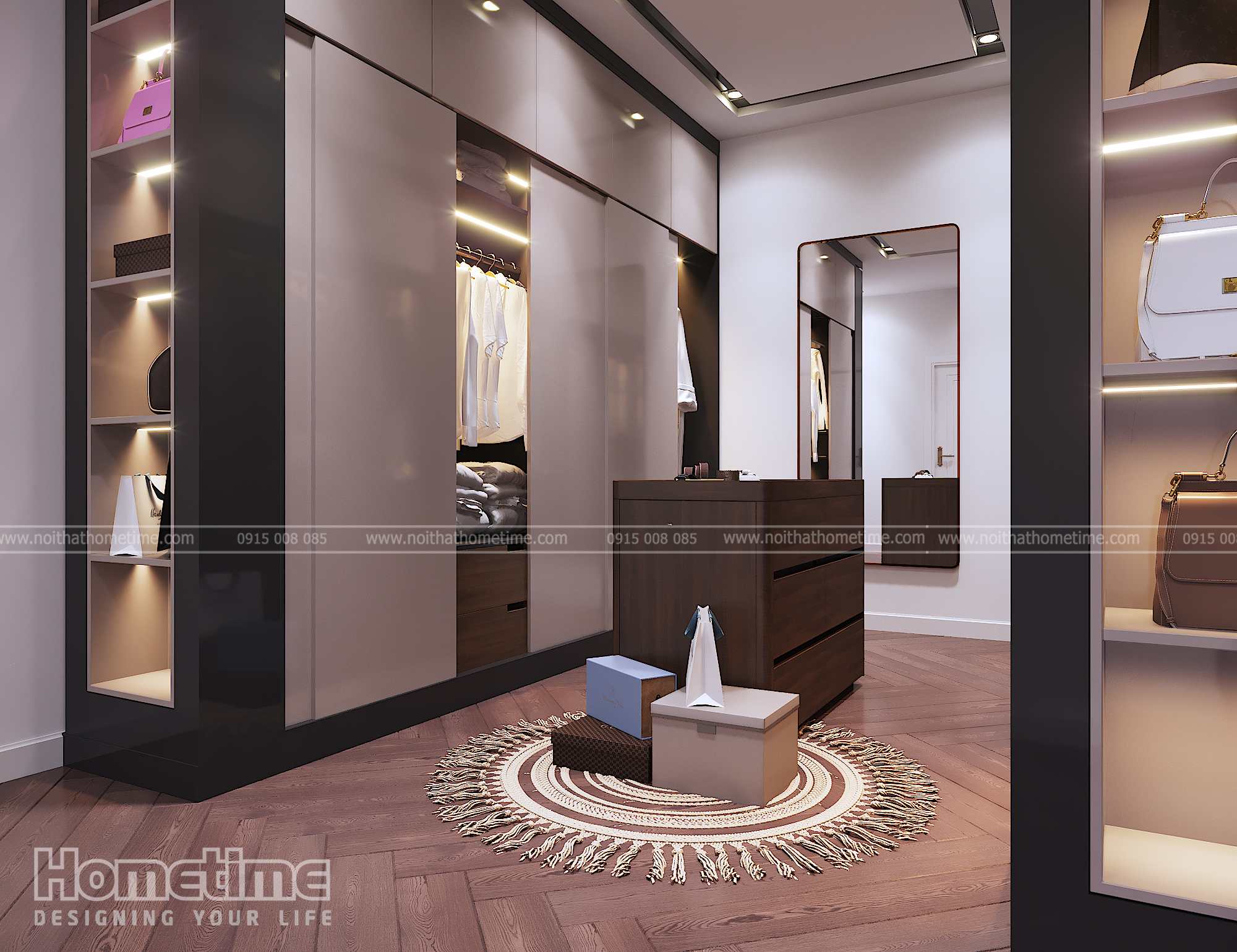 Tủ quần áo tinh tế dành cho các chị em phụ nữ