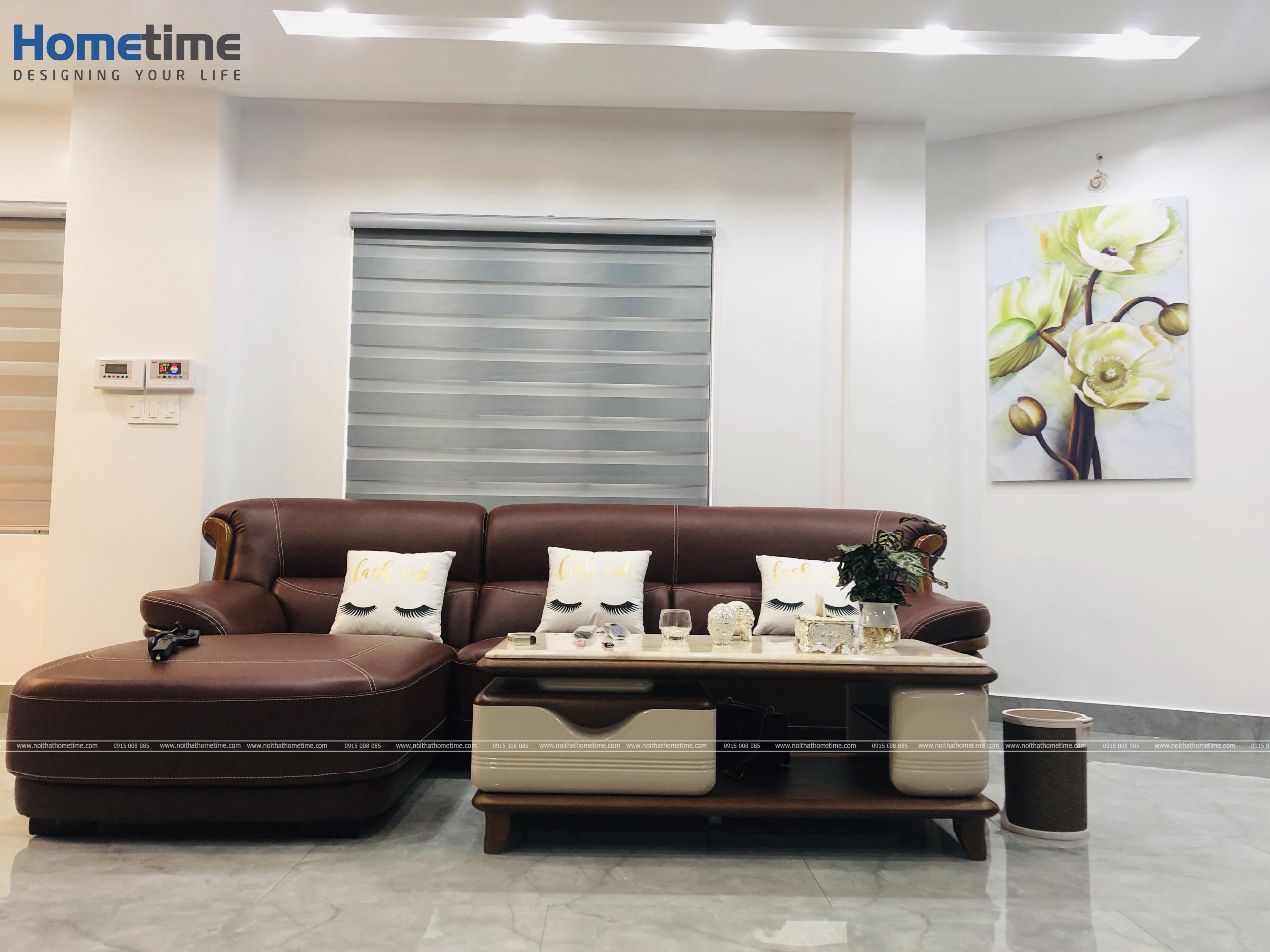 Bộ ghế sofa nâu cafe thu hút người nhìn