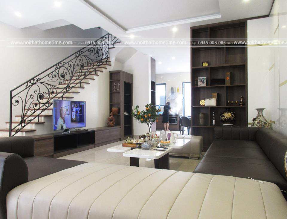 Thi công nội thất phòng khách hiện đại, sang trọng