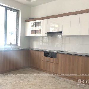 Thi công tủ bếp nhựa cao cấp nhà anh Kiên – Ngô Gia Tự – Hải Phòng