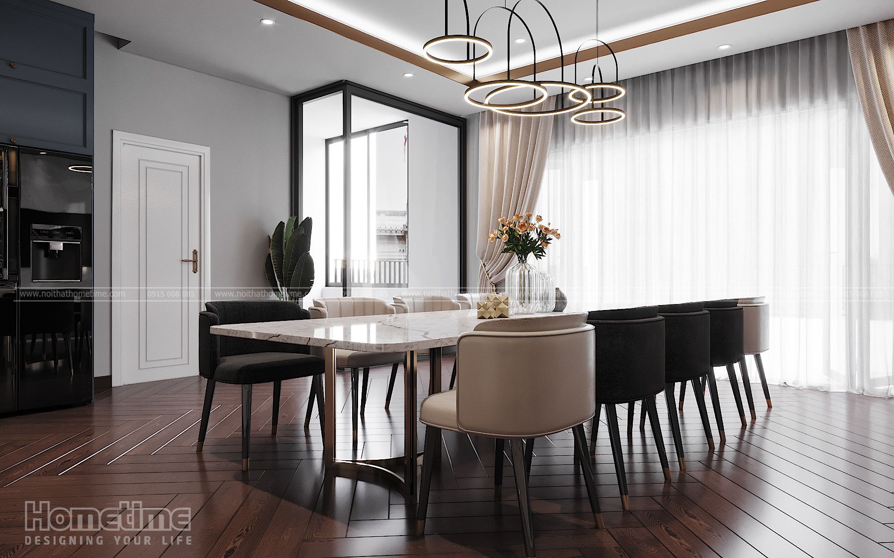 Sự kết hợp hài hòa màu sắc của bộ sản phẩm