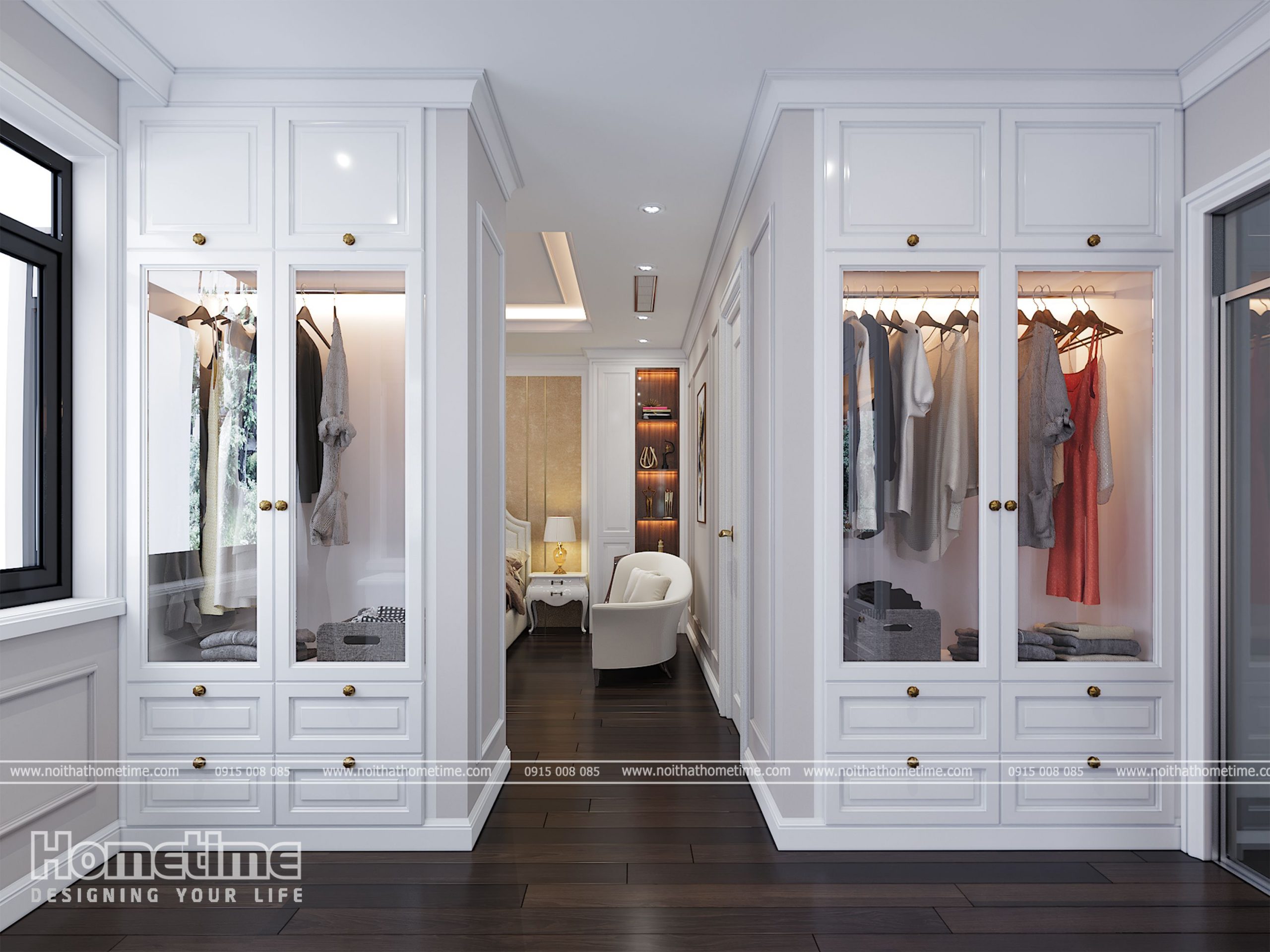 Tủ quần áo với thiết kế kiểu dáng thông minh