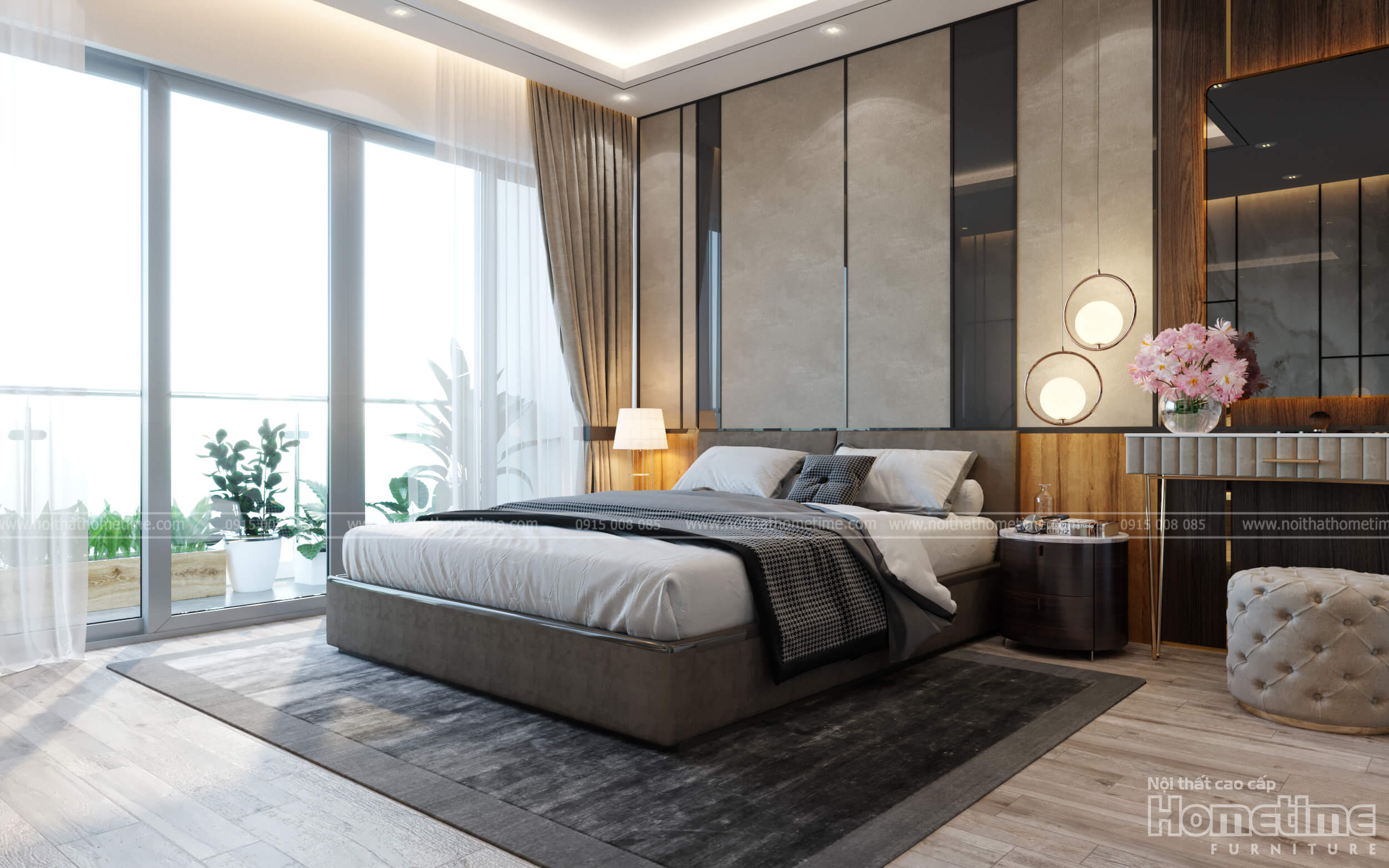 Phong cách thiết kế nội thất phòng ngủ sang trọng