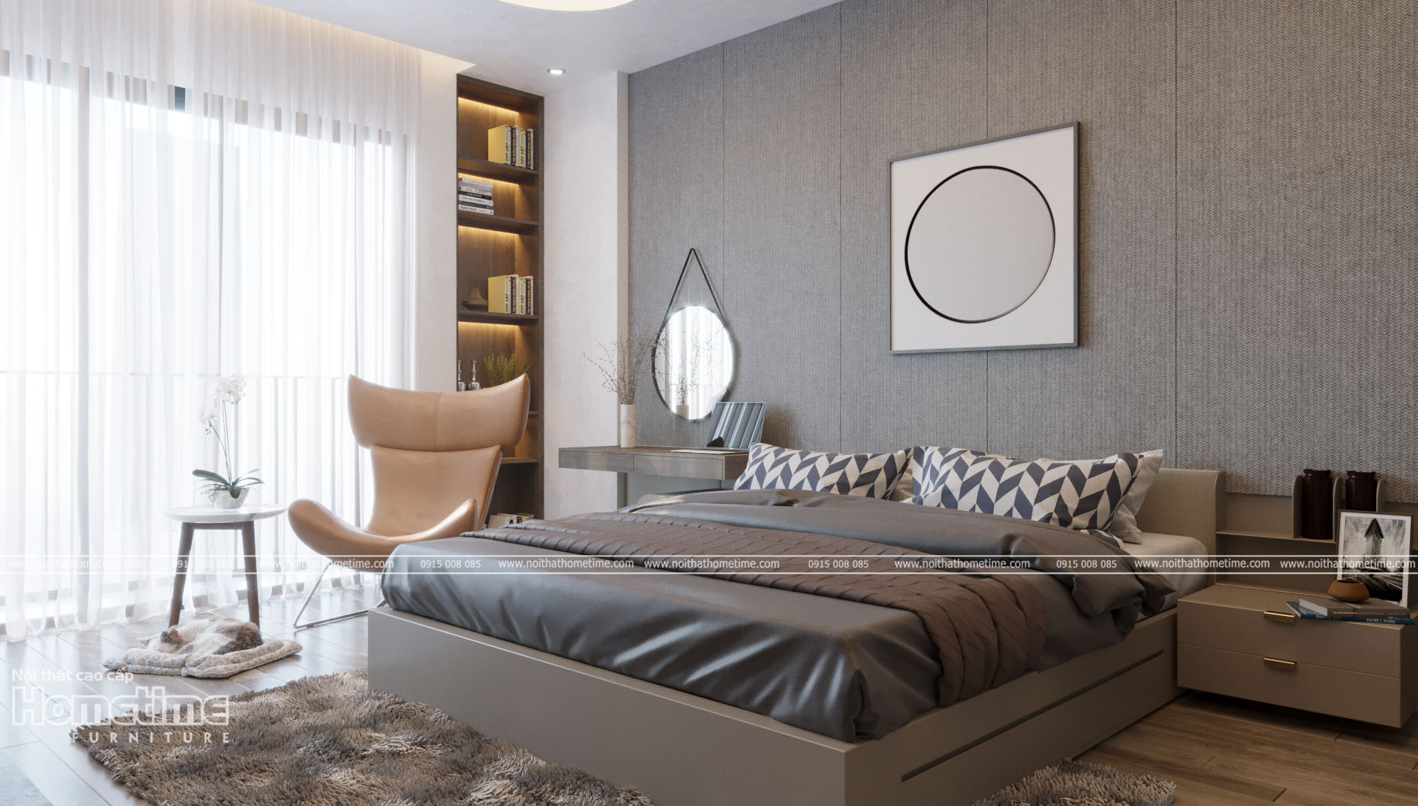 thiet-ke-noi-that-phong-ngu-tai-hai-phong-noithathometime-12-1 thiết kế cấu nội thất phòng ngủ mang phong cách hiện đại
