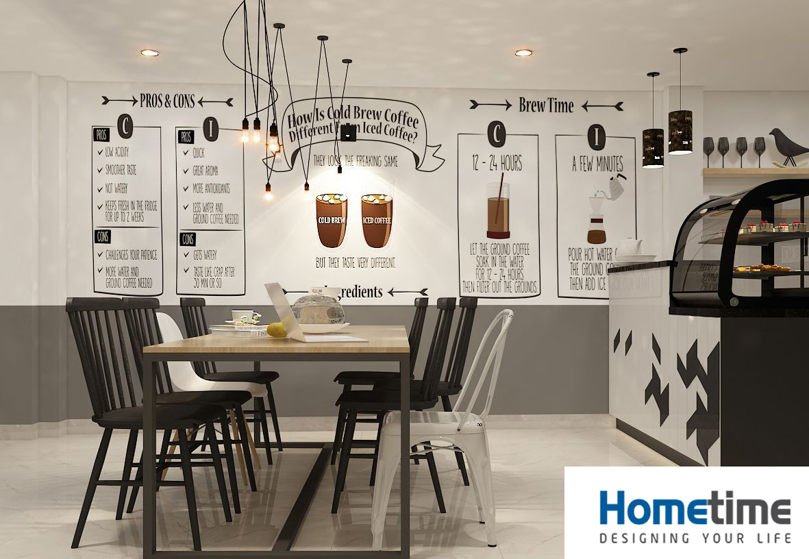 Phong cách thiết kế hiện đại trang trí bắt mắt