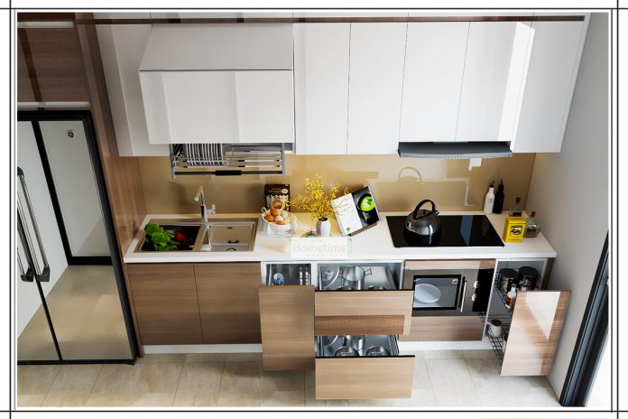 thiet-ke-tu-bep-chu-i-nho-hai-phong-09 Tủ bếp nhựa phủ acrylic bóng tráng giương đẹp tại Hải Phòng