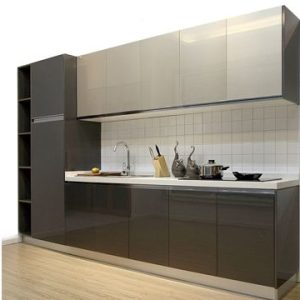 Tủ bếp Acrylic Hải Phòng, Mẫu tủ bếp nhựa phủ Acrylic sang trọng TN43