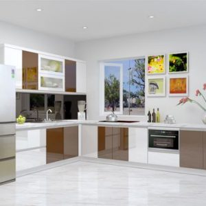 Tủ bếp Hải Phòng đẹp, Tủ bếp nhựa Picomat cô Bình Quán Nam