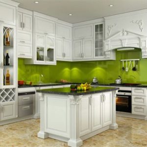 Tủ bếp Vinhomes Hải Phòng, Tủ bếp tân cổ điển nhà anh Mạnh
