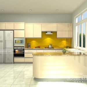 Cửa hàng thiết kế tủ bếp nhựa sang trọng, tủ bếp phong cách hiện đại