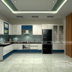 Tủ bếp nhựa Hải Phòng, tủ bếp phong cách sang trọng
