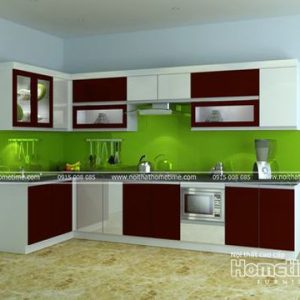 Cửa hàng thiết kế tủ bếp nhựa Hải Phòng, các mẫu tủ bếp đẹp Hải Phòng