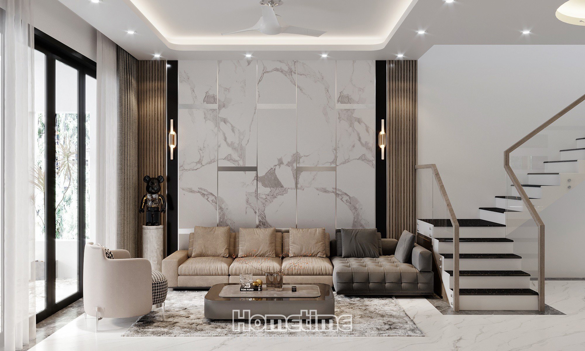 Chọn màu sắc tươi sáng khi thiết kế nội thất phòng khách đẹp
