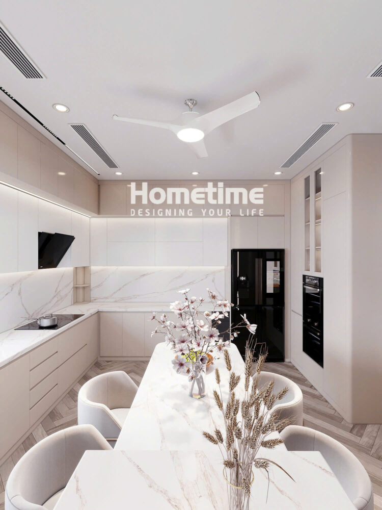 Thiết kế nội thất Vinhomes Marina- Toàn cảnh căn bếp