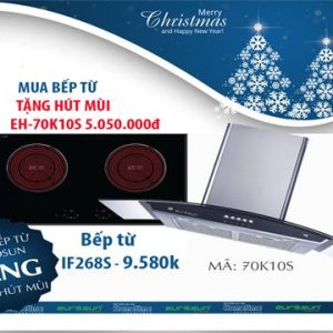 Mua bếp hồng ngoại EU-IF268S nhập khẩu Malaysia tặng Hút Mùi 70K10S