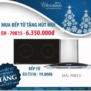 Mua bếp từ EU-T318 tặng hút mùi  EU-70K15 6.350.000đ