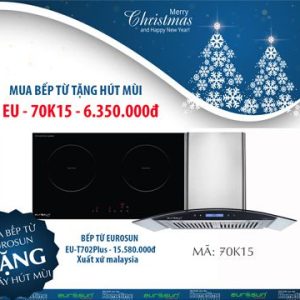 Mua Bếp từ EU-T702plus Eurosun, Tặng Hút Mùi Trị Gía 6.350k