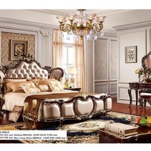 Giường ngủ tân cổ điển 1M8 GNKG8818, Nội thất đẹp Hải Phòng